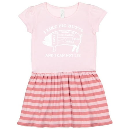 

Inktastic I Like Pig Butts WHT Gift Toddler Girl Dress