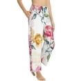 thumbnail image 2 of Fotbe Colorful Flowers Women's Pajama Pants,Sleepwear Pants,Pj Bottoms Drawstring And Pockets-Small, 2 of 9