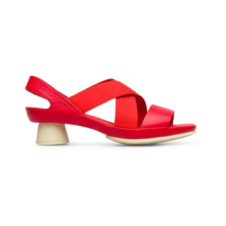 

Camper Women s Alright Sandal in Bright Red 8 US