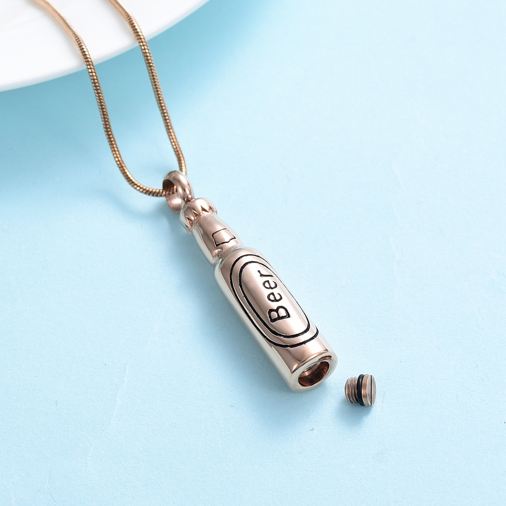 Cremation Urn Necklace For Ashes | Memorial Jewelry Pendant With Filling Kit For Loved Ones Or Pets