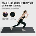thumbnail image 3 of KFFKFF Gym Floor Tiles, 0.56 Inch Thickness, 12 Pieces, Rubber Surface and EVA Foam Core, 24" x 24" Exercise Mats Providing 48 sq.ft Area, Connectable Puzzle Style Fitness Mats for Home, Gym, Garage, 3 of 9