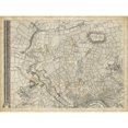 thumbnail image 3 of Unknown 18x15 Black Modern Framed Museum Art Print Titled - Map of London Grid V, 3 of 5