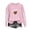 Pink, variant on AKOEE Womens Crewneck Sweatshirts Football Printed Loose Pullover Graphic Sweatshirt Long Sleeve Tops Fall (XL, Black)