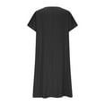thumbnail image 6 of DailyTrove Women's V-Neck Asymmetrical Hem Maxi Dress - Polyester Casual Daily & Party Wear, Versatile for Styling for women, 6 of 6