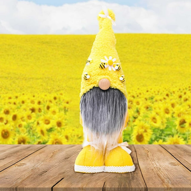 Fiudx Muñeco de Gnomo Del Festival de Las Abejas, Adorable Decoración para El Hogar con Temática de Abejas, Un Dulce Toque Primaveral y Veraniego, Perfecto para Mesas, Estantes y Alféizares de Ventan