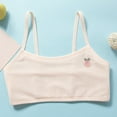 thumbnail image 2 of MEZZALL Girls' Puberty Plain Color Mesh Thin Style Sports Bra Sports Bra Sports Tops 11-12 Years Soft Baby Wear, 2 of 3