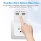 thumbnail image 5 of 1800W Intelligent Programmable Countdown Timer Socket Electronic Timer Switch Surge Protector Outlet Dual USB Port with EU Plug, 5 of 5