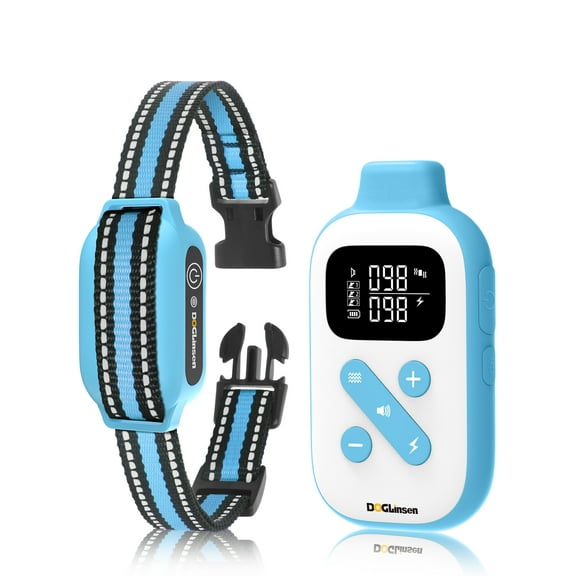 PetJoy Automatic Bark Collar with Remote, 2-in-1 Bark and Shock Collar for Dogs，Dog Training Collar with Remote， Dog Shock Collar with Vibration, Beep, Shock and Automatic,Pink