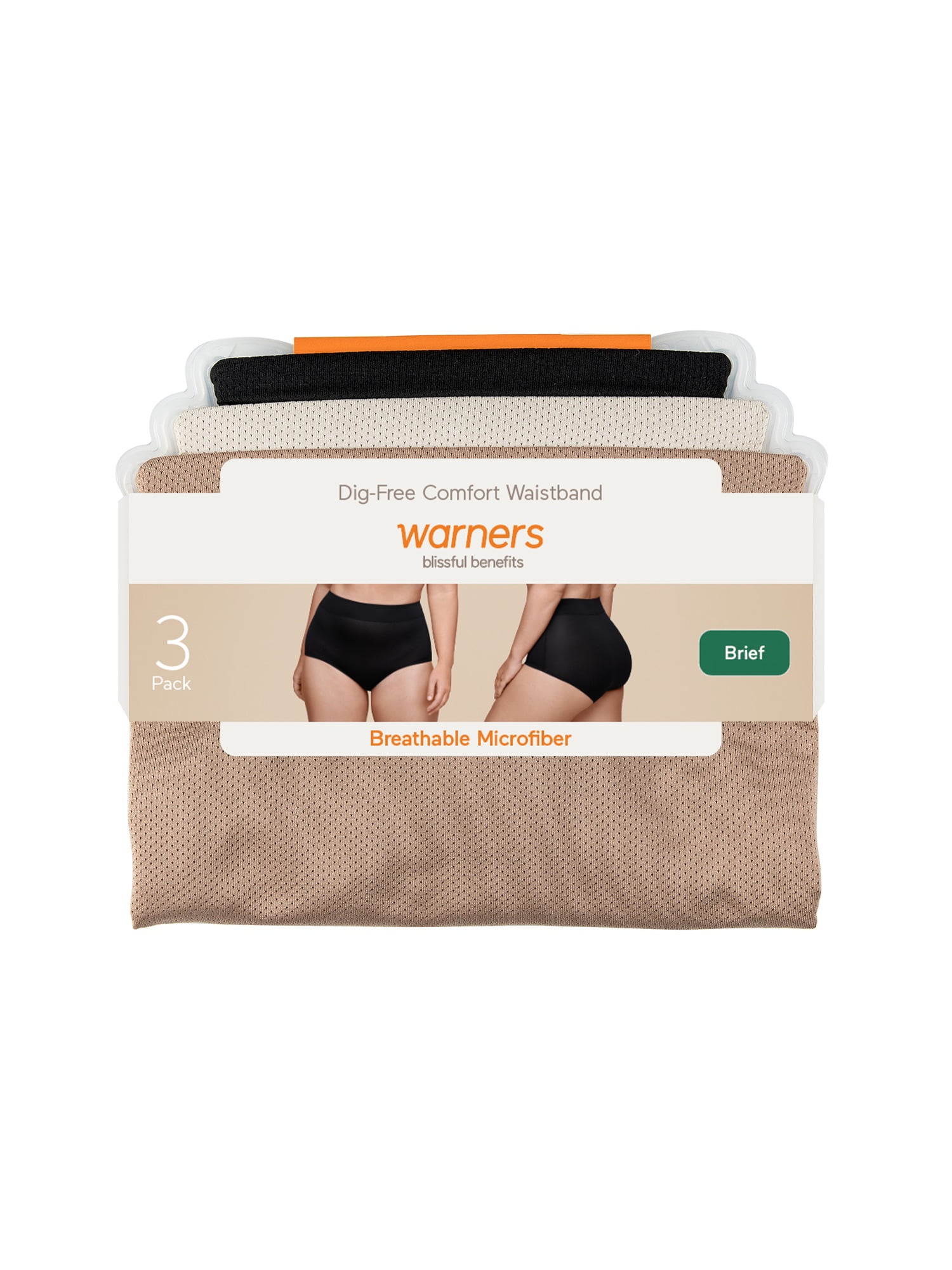 Warners Blissful Benefits Breathable Brief 3Pk