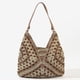 thumbnail image 1 of Zhuge Bolso de hombro tejido para mujer, bolso de mano tejido, bolsos de mano tejidos elegantes para la playa de verano, bolsos de hombro (caqui), 1 of 5