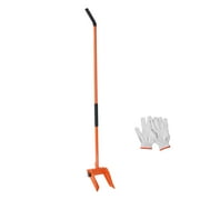 KFFKFF Demolition Instrument, 60'' Carbon Steel Grip, Pry Bar for Wrecking, 2000 lbs Load Support, Durable Tool for Deck Removal, Versatile for Floors, Frames, Roofs, Trims, Drywall Tasks