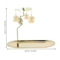 thumbnail image 3 of KAKOWELY table trays decorative St. Patrick'S Rotating Candle Holder With Tray For Dining Table Centerpiece Decor Metal Tea Light Candle Holder For Valentine'S Day Spinning, 3 of 5