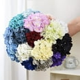 thumbnail image 5 of Silk Hydrangea Heads with Stems Artificial Flowers Heads for Home Wedding Decor,Pack of 10 (Sky Blue), 5 of 5