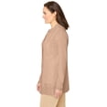 thumbnail image 3 of Woman Within Plus Size Long-Sleeve Pointelle Cardigan Sweater, 3 of 6