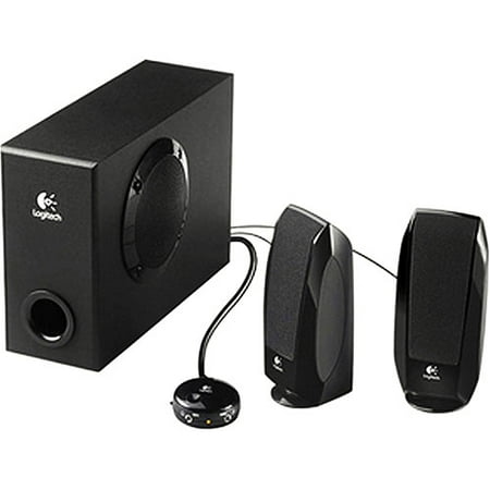 Logitech 980-000023 S-220 17 Watts (RMS)/34 Watts (PMPO) 2.1 Multimedia Speaker System - Black