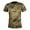 Army Green, variant on Performance T Shirt for Men Lightw8 Breathable Camouflage Quick Dry Short Sleeve Round Neck 100% Polyester