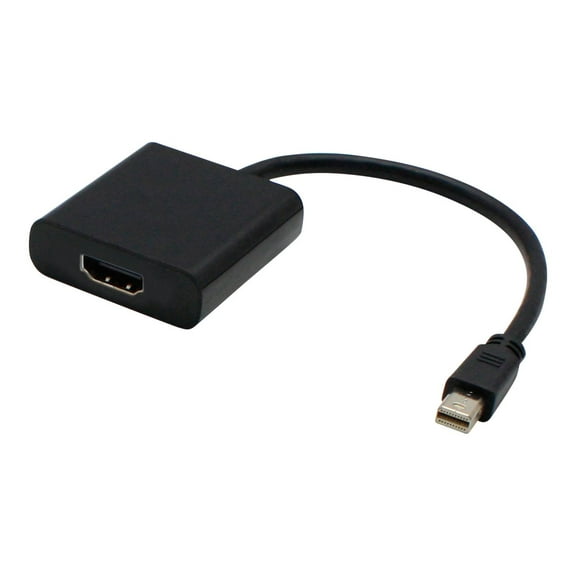 AddOn Mini-DisplayPort Male to HDMI Female Black Adapter Cable