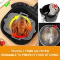 thumbnail image 4 of 2Pcs Air Fryer Silicone Pot with Handle Reusable Air Fryer Liner Heat Resistant Air Fryer Silicone Basket Rectangle Baking Pan Air Fryer Accessories Liners for Air Fryer Oven Microwave, 4 of 11