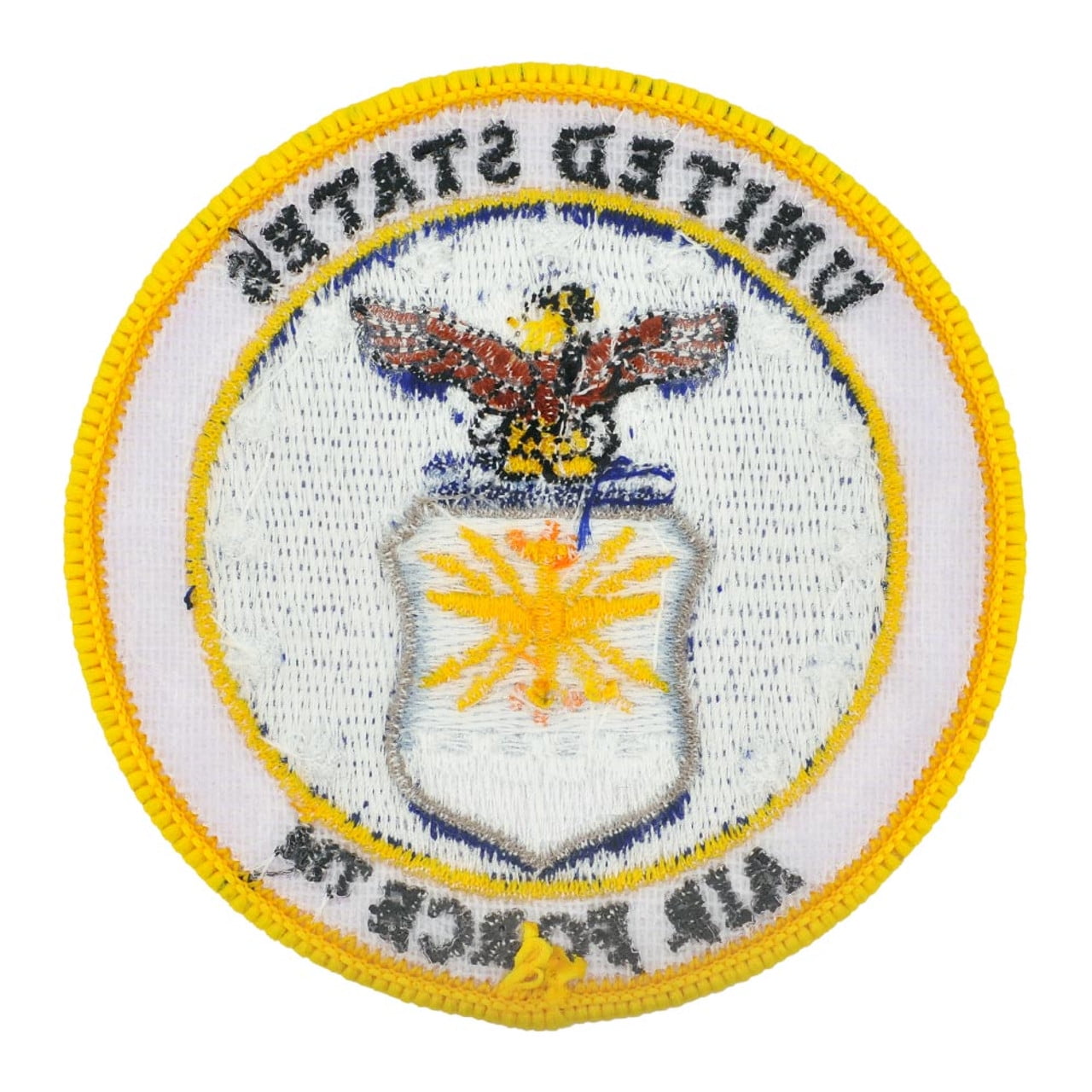 PinMart's Officially Licensed U.S. Air Force Round Logo Embroidered Patch – Iron On - 10 Pack