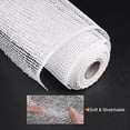 thumbnail image 3 of Uxcell PP Burlap Mesh Decorative Wrapping Ribbon 1 Roll White, 3 of 5