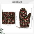 thumbnail image 4 of Kll Mushroom Oven Gloves And Pot Holders Grill Gloves - Oven Gloves And Pot Holders, Non-Slip Cooking Gloves With Recycled Pads, 4 of 9