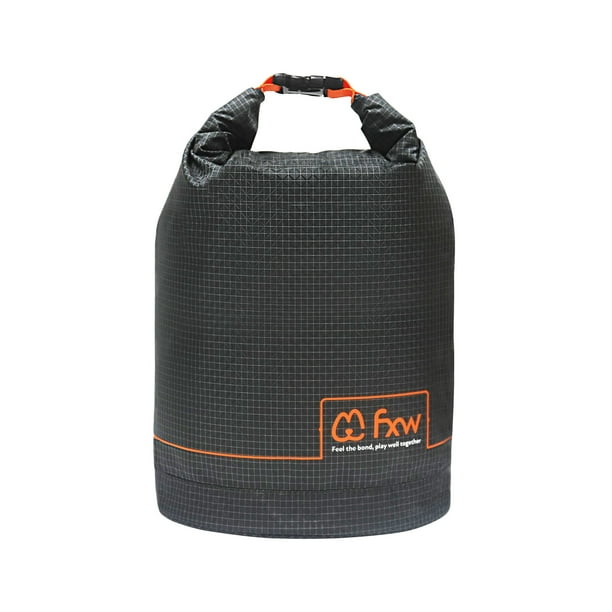 Bolsa de almacenamiento de croquetas FXW, bolsa de viaje para comida para perros, 10 litros, gris