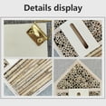 thumbnail image 4 of HOTBEST Woonden Multi Habitat Insect House Bee Butterfly House Hanging Insect Hotel Outdoor Garden Decorative Beneficial Insect Habitat 29.5x15x4CM, 4 of 8
