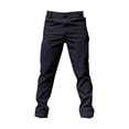 thumbnail image 4 of Dwellite Men's Stretch Pants Cargo Pants Lightweight Casual Hiking Outdoor Work Trousers with Zipper Pockets Black L, 4 of 5