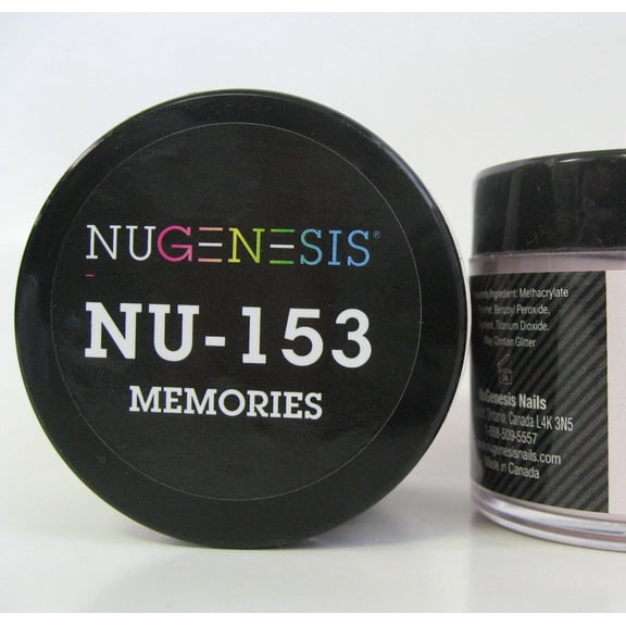 NUGENESIS Nail Color Dip Dipping Powder 1oz/jar - NU153 Memories