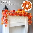 thumbnail image 2 of 2.3M Artificial Autumn Fall Leaves Greenery Ivy Leaf Fern Foliage Plant Flower, 2 of 9