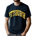 thumbnail image 1 of Pittsburgh T-Shirt Cotton Fun Design DIYMen's Soft breathable comfortable casual sports Halloween and Christmas gifts Tee For Adult, Men, Women, Teen, Teenager, Adolescent, Youth, 1 of 7