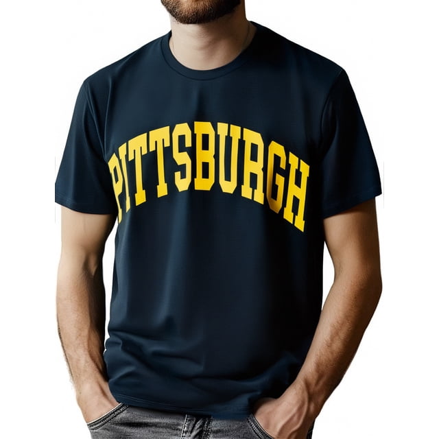 Pittsburgh T-Shirt Cotton Fun Design DIYMen's Soft breathable comfortable casual sports Halloween and Christmas gifts Tee For Adult, Men, Women, Teen, Teenager, Adolescent, Youth