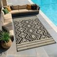 thumbnail image 5 of Kzaei Waterproof Outdoor Rug, 5'x8' Reversible Plastic Camping Area Rugs, Black & Brown, 5 of 8