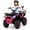 Pink, variant on OLAKIDS 24V Ride on Car, Kids ATV with Bluetooth, Music, LED Lights, Power Display, Rear Storage Rack, Spring Suspension, Electric 4 Wheeler for Kids Boys Girls Aged 3+ Years