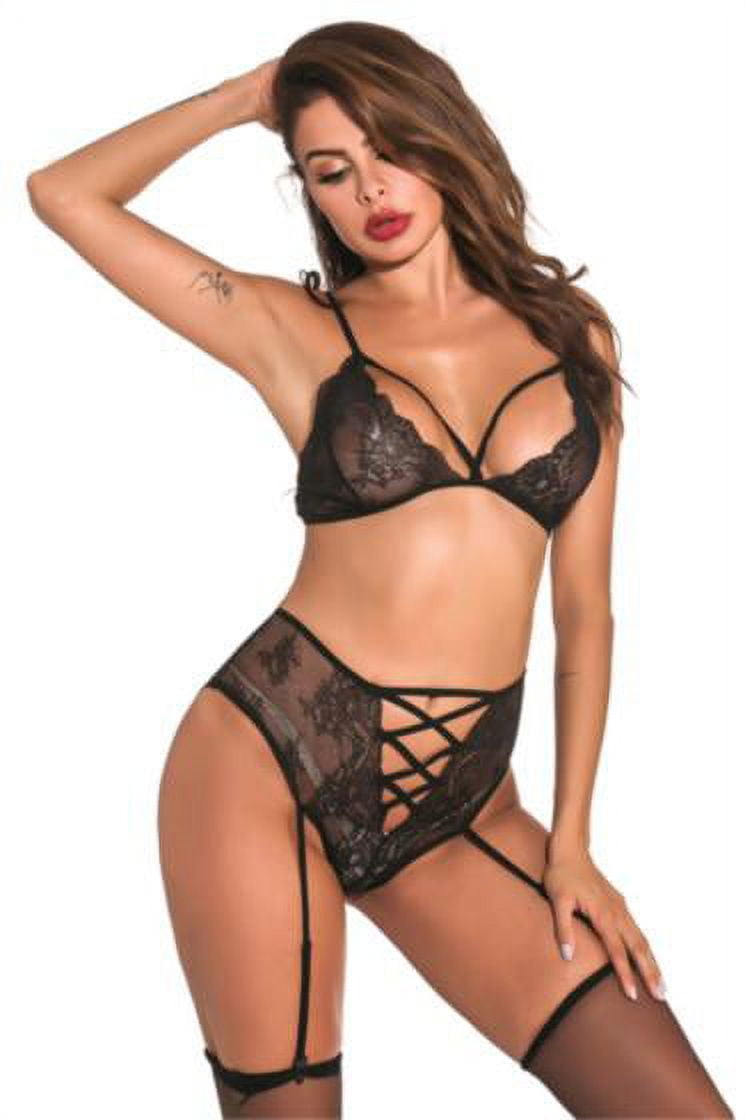 Embroidery High waist 2 piece Lingerie set, Sexy Lingerie, Lace Nightie,  Fashion Lingerie,the love story structured bra & panty