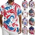 thumbnail image 6 of Men's USA 250th Anniversary Patriotic Firework Stars Polo Shirt American Flag Casual Short Sleeve America 250 Merchandise, 6 of 6