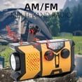 thumbnail image 3 of Emergency Hand Crank and Solar Radio with LED Flashlight – Portable AM/FM/NOAA Weather Radio with 2000mAh Mobile Power Charger – Ideal for Outdoor Adventures and Emergency Situations, 3 of 6