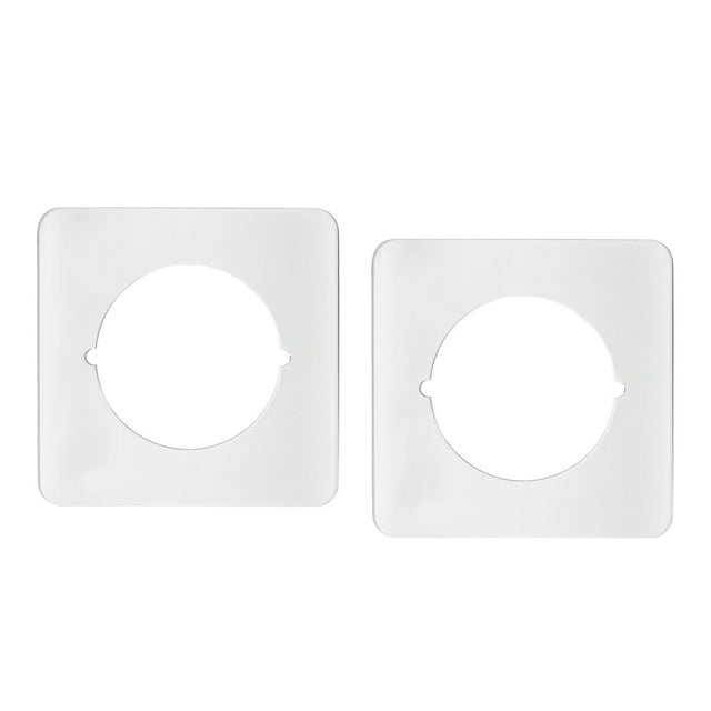 jifeng 2Pcs Door Reinforcement Plate Fixing Filler Cover Plate Door Handle Fixing Plate White