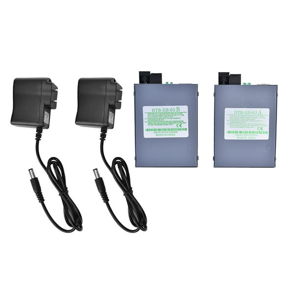 Convertidor Ethernet, 2 piezas Convertidor Ethernet Convertidor de medios ópticos Convertidor de medios de fibra Diseño aerodinámico