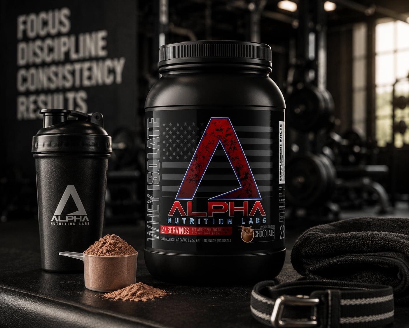Alpha Nutrition Labs Whey Isolate Protein Powder 2lb