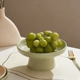 thumbnail image 6 of Ceramic Cake Stand, Dessert Tray for Serving, Pedestal Tray for Fruit Display, High Leg Dessert Storage Rack for Parties and Home Entertaining, 6 of 7