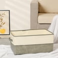thumbnail image 5 of Unique Bargains Fabric Storage Cube Storage Bin Storage Basket Grey 19.7*12*8in, 5 of 7
