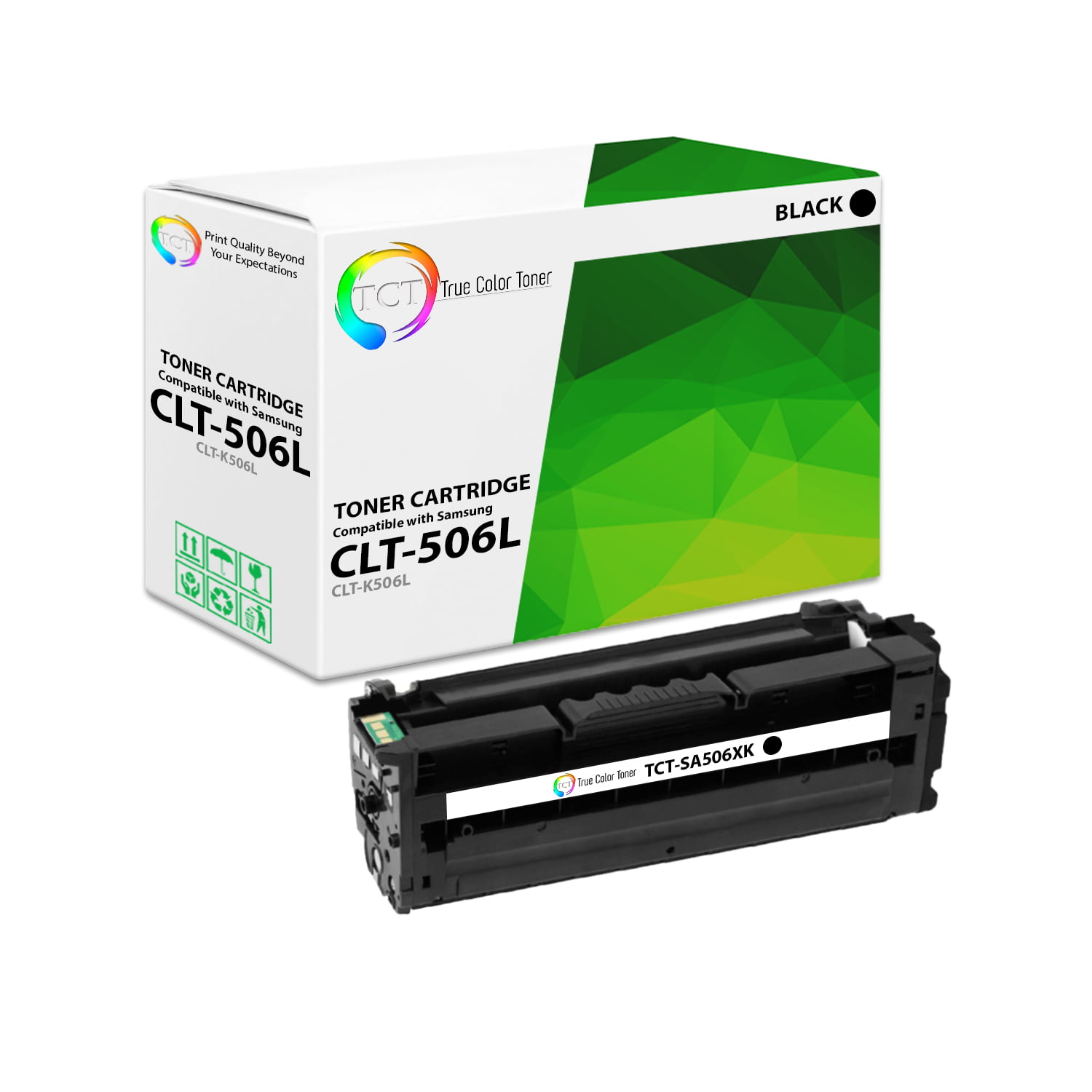 Breddegrad Busk Alle slags TCT Compatible High Yield Toner Cartridge Replacement for the Samsung CLT-506L  Series - 1 Pack Cyan - Walmart.com