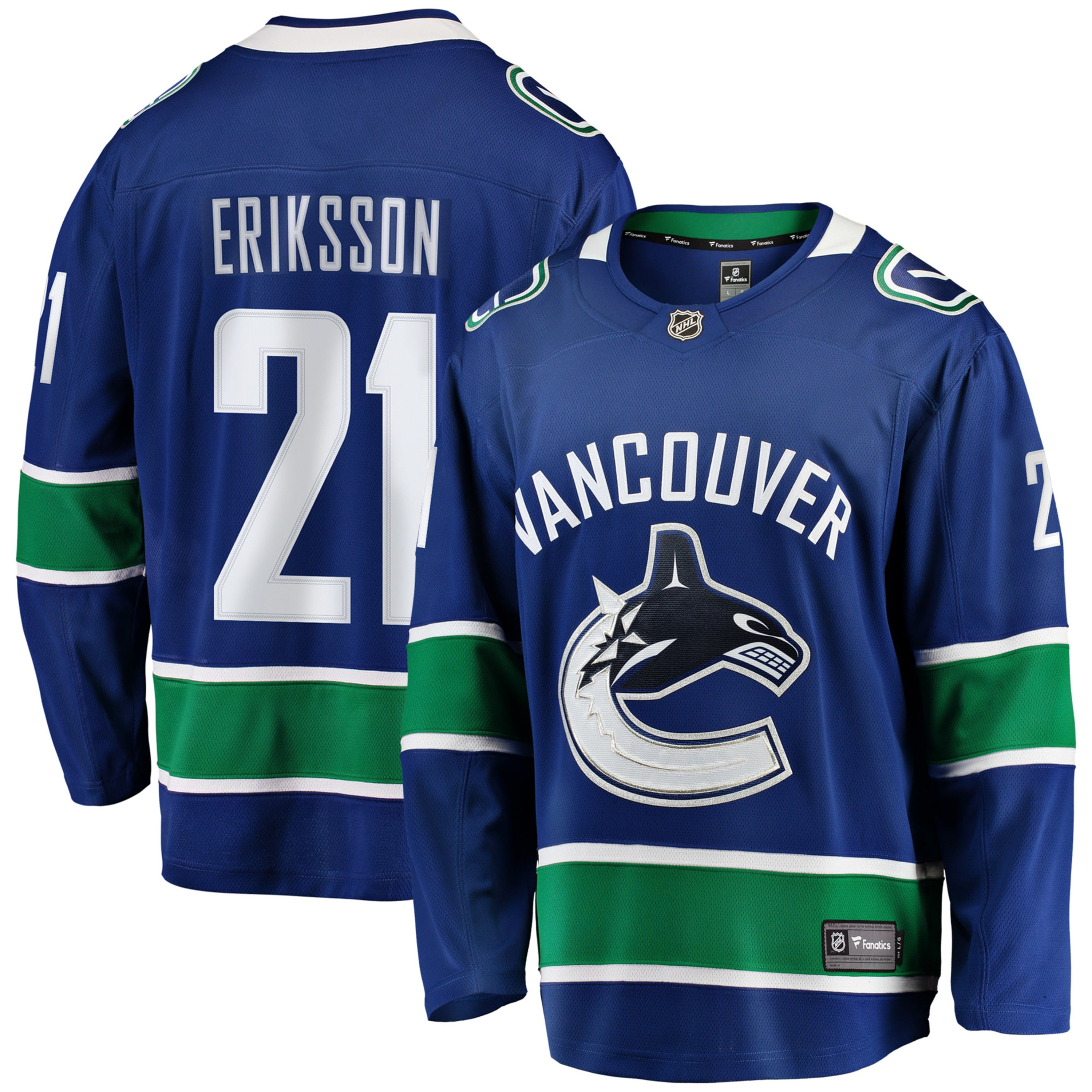 Loui Eriksson Vancouver Canucks NHL 