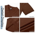 thumbnail image 5 of GENTS BLISS V Neck Men Polo Shirts Short Sleeve Knit T shirts for Men Casual Stretch Men Shirts, 5 of 7