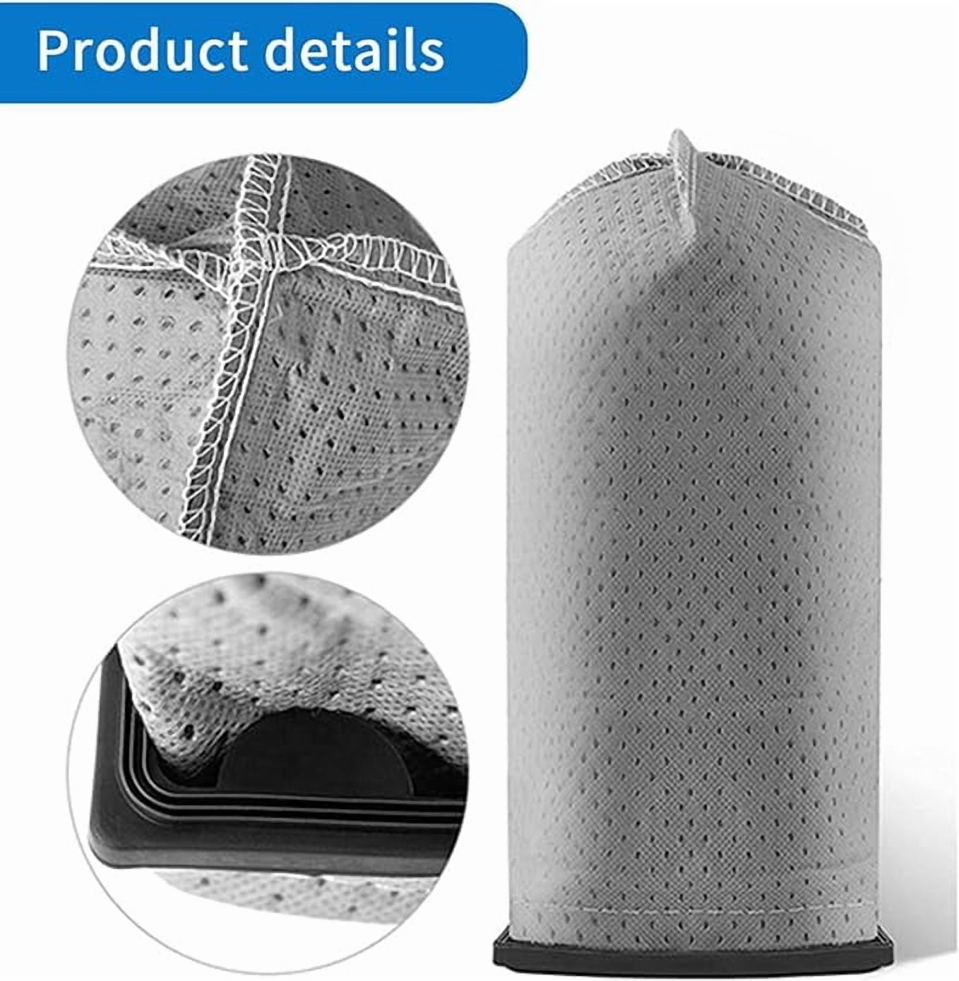 Replacement 8pcs Vacuum Filter Bags Cloth Bags Liner Compatible with Hoover Porta Power Swingette S1015 S1029 CH30000 Commercial Canister Vacuum Cleaner, Replace Part 43662023