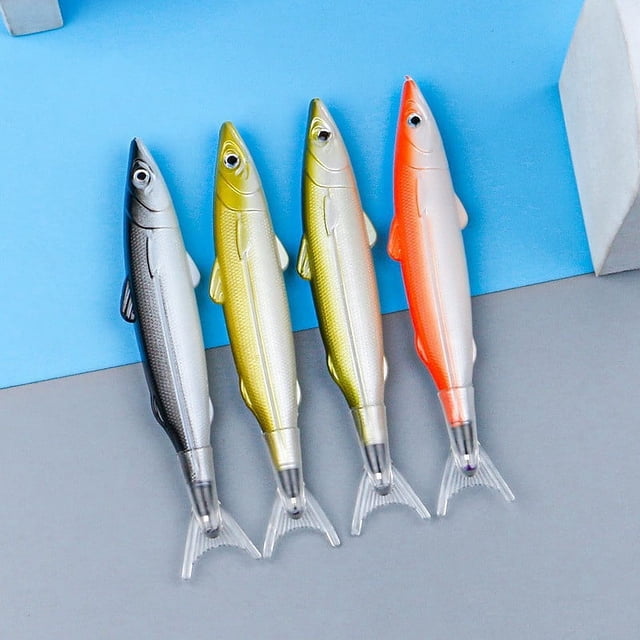 Bolígrafo creativo y divertido con forma de pez salado para modelar, bolígrafo de la serie Ocean, bolígrafo para modelar peces