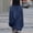 Dark Blue, variant on Dianli Skirt Skort Solid Color Big Swing A Line Mid Length High Waisted Pull On Skirt Elastic Waist Casual Beachwear Travel Everyday Breathable Skirt