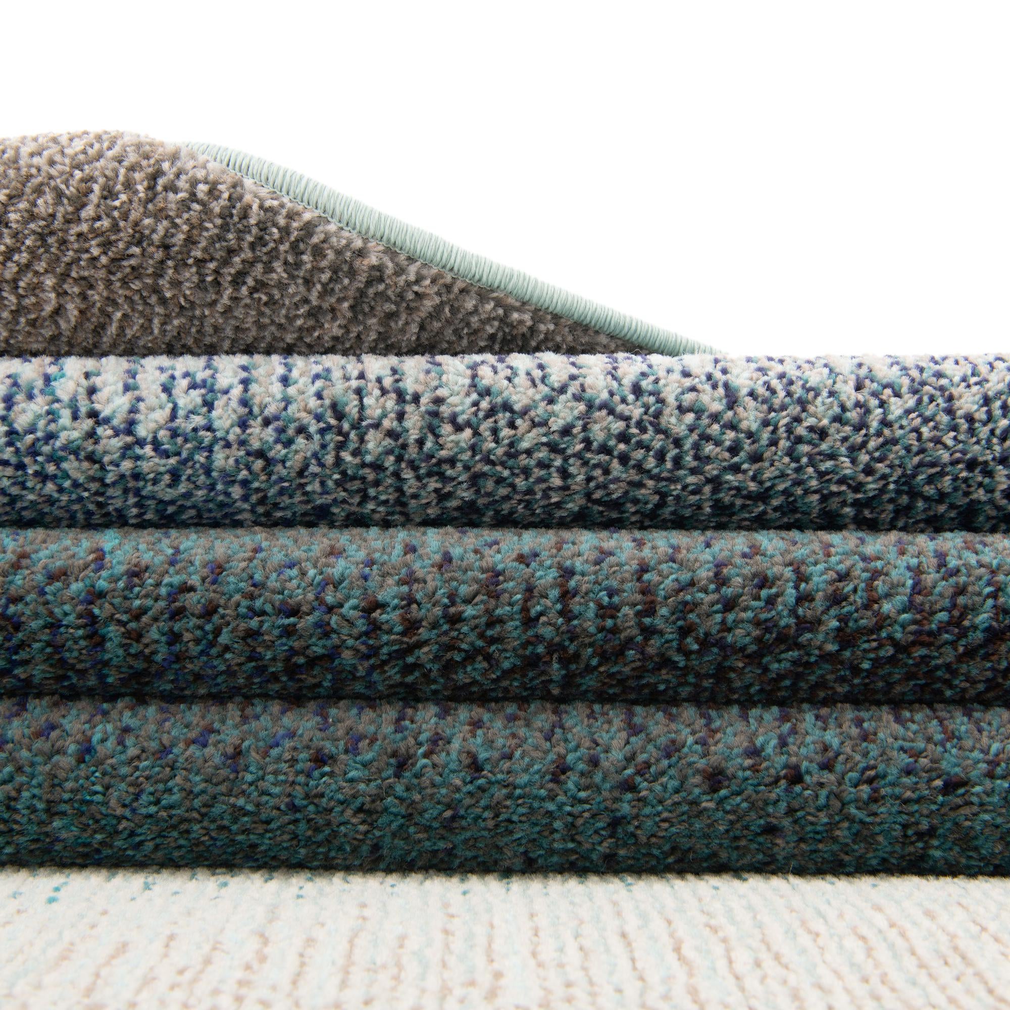 Unique Loom Estrella Collection Area Rug - Azura (2' 7" x 10' Runner Blue/Ivory)
