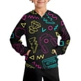 thumbnail image 5 of WhouRiu Boys Fashion Graphic Hooded Sweatshirts Kids Autumn Casual Pullover Hoodies, 5 of 5